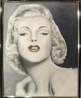 Marilyn Monroe. Olja på duk. 40x50 cm.
